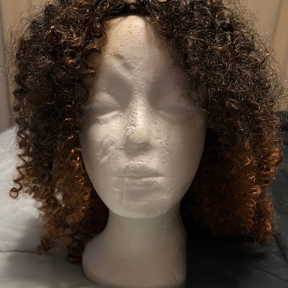 Curly Brown Wig for Women
